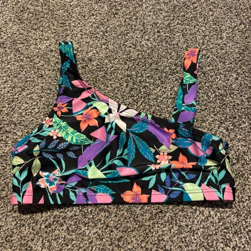Speedo * Floral Swimwear Top Tankini Youth Girl’s Size 14